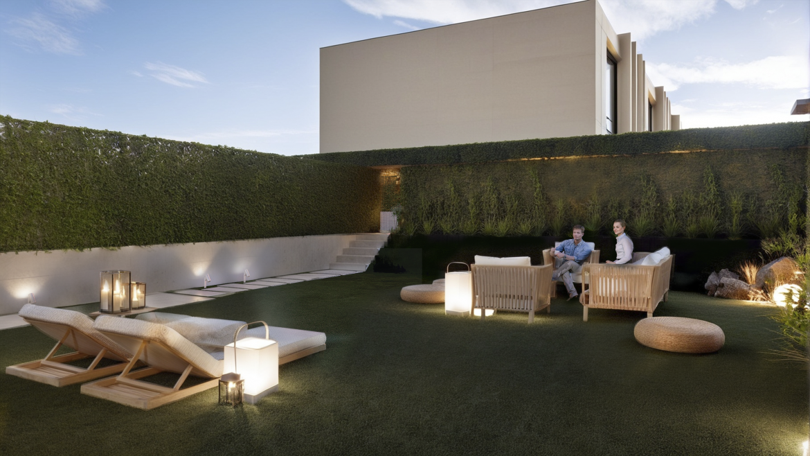 La arquitectura del bienestar familiar: Jardines y fusión interior-exterior